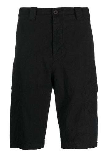 Transit crinkled-finish bermuda shorts - Black