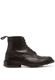 burnished brogue-detail boots