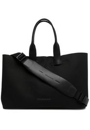 Troubadour logo top-handle tote - Black