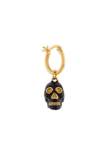 True Rocks skull hoop single earring - Black