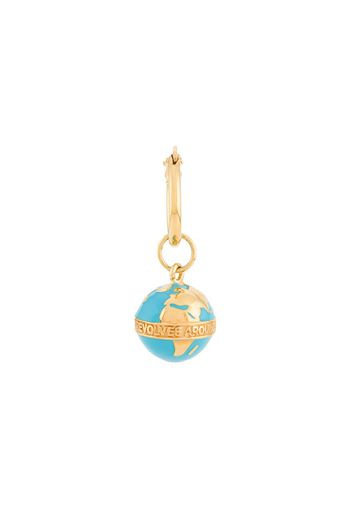 globe hoop earring