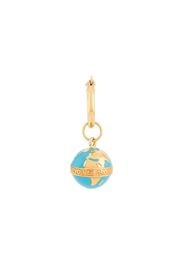 globe hoop earring