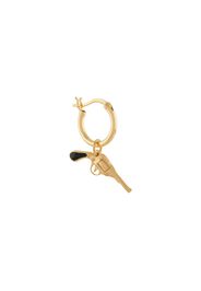 MEN PISTOL HOOP EARRING BLACK GOLD