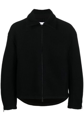 Trussardi zipped bomber jacket - Black