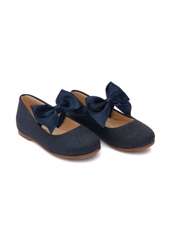 Tulleen bow-detail ballerina shoes - Blue