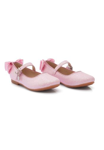 Tulleen bow-detail ballerina shoes - Pink