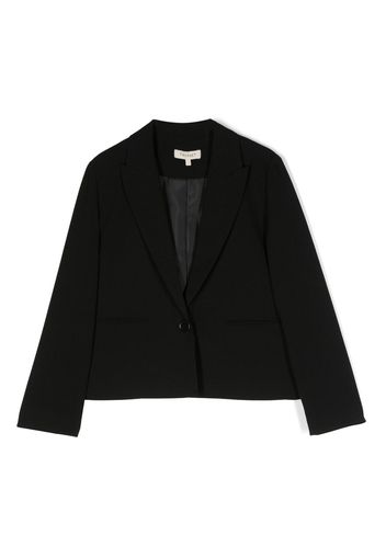 TWINSET Kids boxy-cut cropped blazer - Black