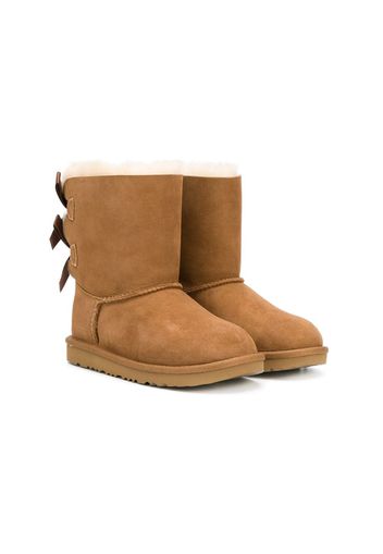 Ugg Australia Kids shearling bow boots - Brown