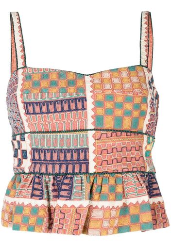 Ulla Johnson Zehra corset-style top - Multicolour