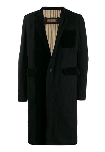 Uma Wang classic single-breasted coat - Black