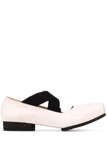 strappy heeled ballerina shoes