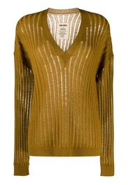 Uma Wang semi-sheer cashmere jumper - Brown