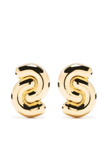 Uncommon Matters Tropos double-curve earrings - Gold