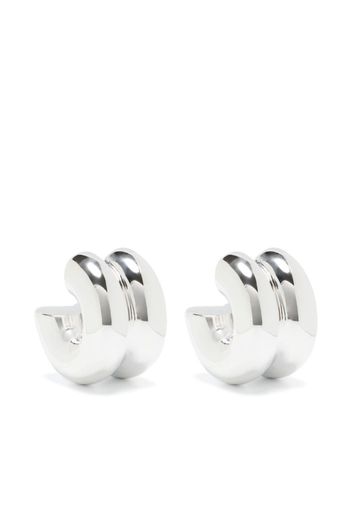 Uncommon Matters Billow sculpted-hoop earrings - Silver