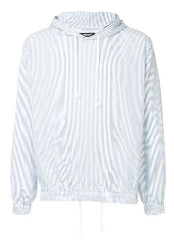 UNDERCOVER striped hoodie - White