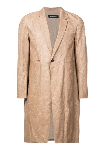 UNDERCOVER single breasted coat - Brown