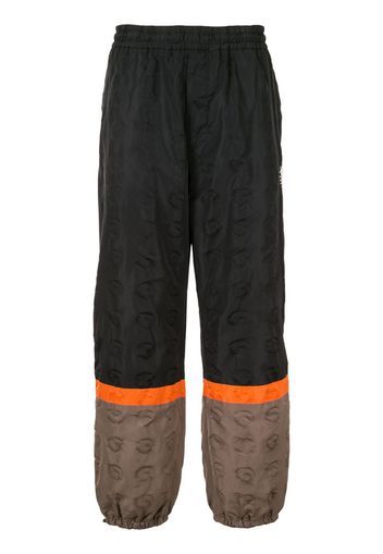 colour-block track pants