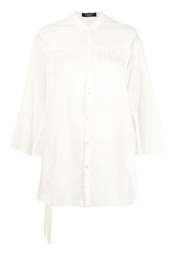 Undercover belted pleated shirt - White