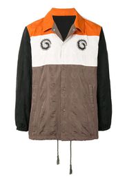 colour-block logo-print jacket