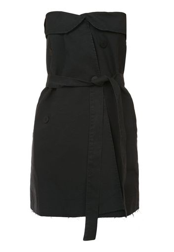 Unravel Project strapless belted mini dress - Black