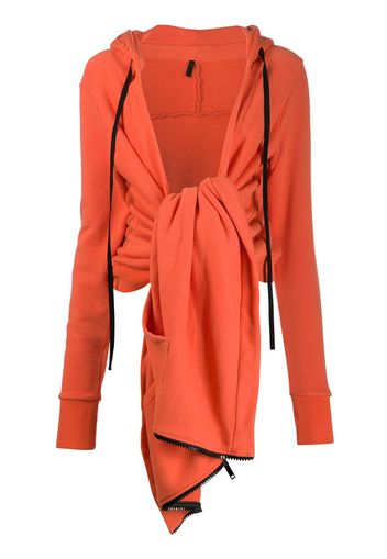 Unravel Project tie front jacket - Orange