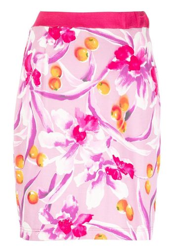 Valentino Pre-Owned 2000s floral print fitted skirt - Pink