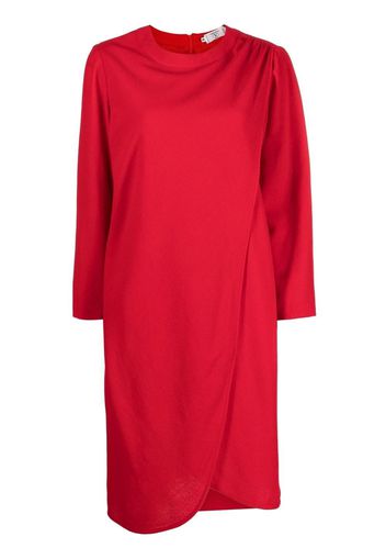 Valentino Pre-Owned 1980s draped-detailing shift dress - Red