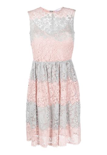 Valentino Pre-Owned 2000s colour-block lace dress - Pink