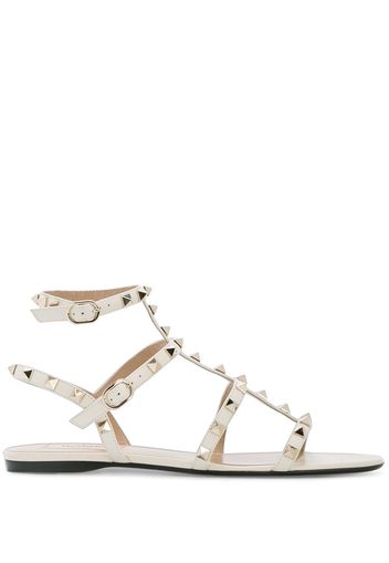 Valentino Valentino Garavani Rockstud ankle strap ballerinas - White