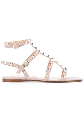 Valentino Valentino Garavani Rockstud ankle strap sandals - Neutrals