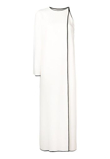 Valentino one sleeve long dress - White