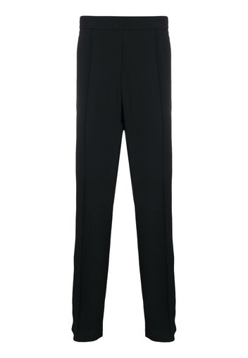 Valentino logo detail straight-leg trousers - Black