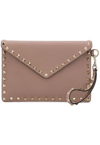 Valentino Garavani Rockstud clutch - Neutrals