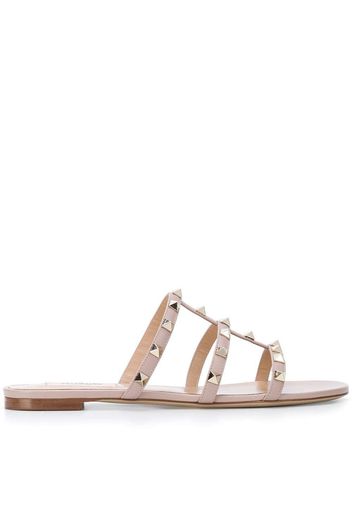 Valentino Valentino Garavani Rockstud slides - Neutrals