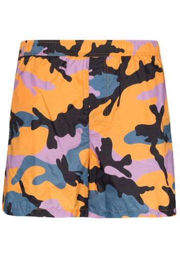 Valentino Camouflage Swimming Shorts Green Camo