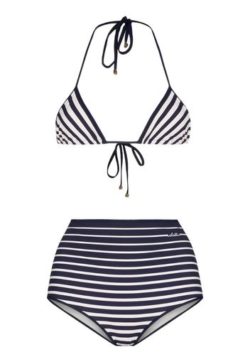 striped bikini set