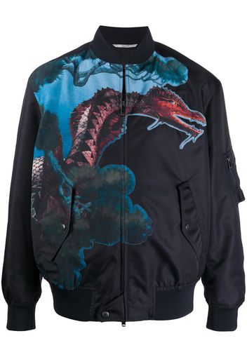 printed bomber jacket