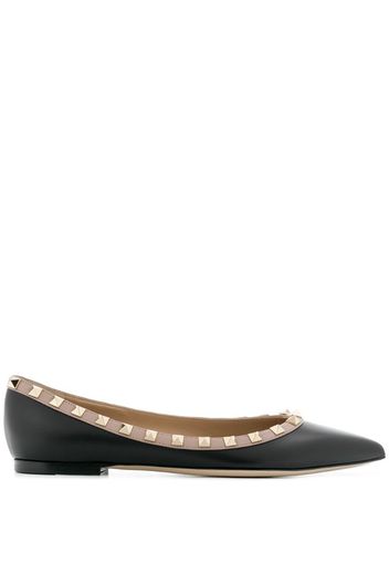 Rockstud-embellished ballerina shoes