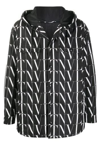 VLTN pattern hooded jacket