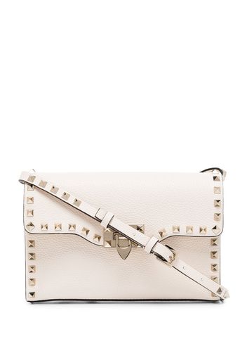 Rockstud leather shoulder bag