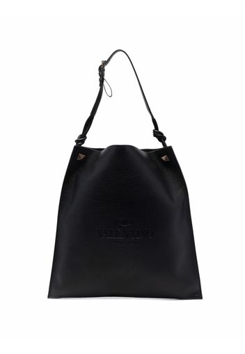 Valentino Garavani logo debossed tote bag - Black