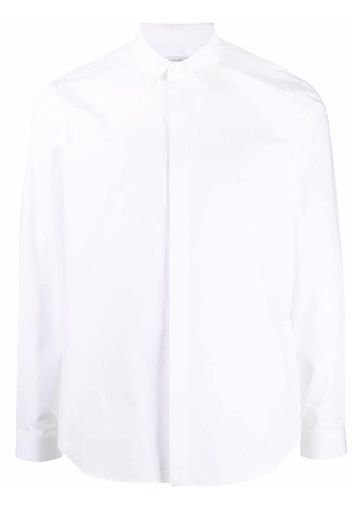 Valentino concealed front button placket shirt - White