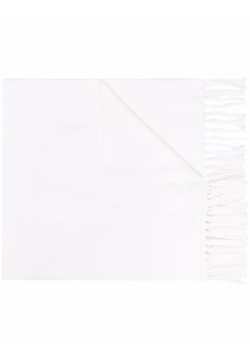 Valentino metallic logo scarf - White