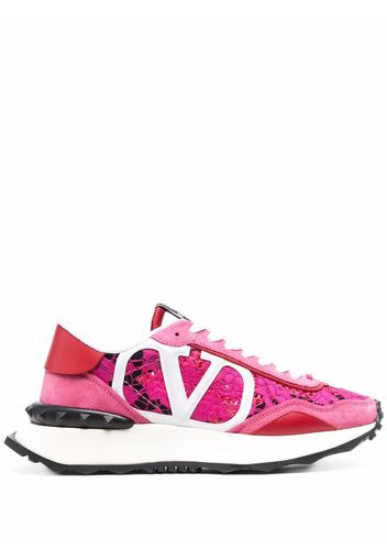 Valentino Garavani mesh lacerunner sneakers - Pink
