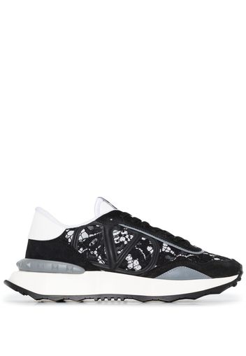 Valentino Garavani Lacerunner lace panelled sneakers - Black