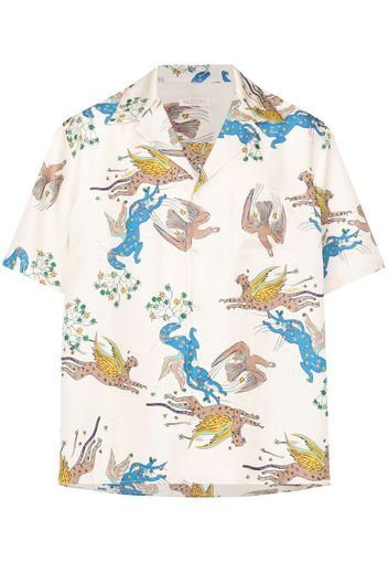 Valentino printed short-sleeve shirt - Neutrals