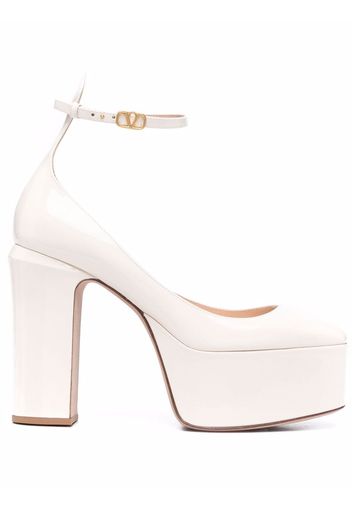 Valentino Garavani Tan-Go 155mm platform pumps - White