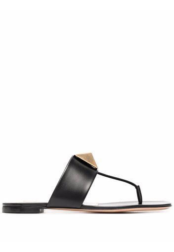 Valentino Garavani Roman Stud flat sandals - Black