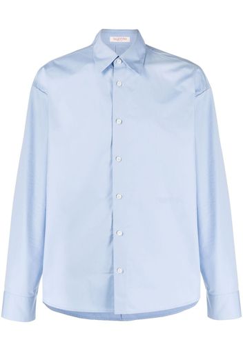 Valentino long-sleeve cotton shirt - Blue