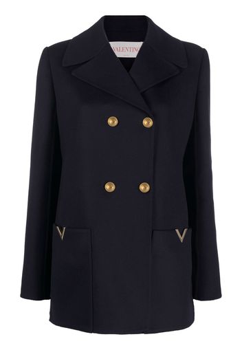 Valentino VGOLD double-breasted blazer - Blue